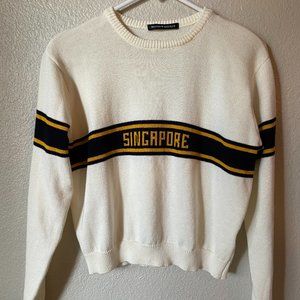 Brandy Melville Singapore Varsity Striped Sweater
